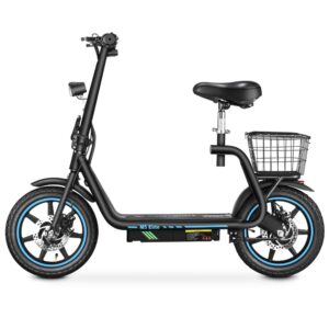 BOGIST M5 ELITE – Honey Whale (Zimablue-Version), tragbares Mini-Elektromotorrad, 500W, 48V, 45 km Reichweite, 13,6Ah herausnehmbarer Akku, 14-Zoll-Reifen