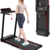 1 CITYSPORTS Elektrisches Laufband, klappbar, bis zu 12 km/h, mit LED-Display, App-Steuerung und 360° Tablet-Halter, kompakte Walking-Matte für Zuhause und Büro (Neuwertig)