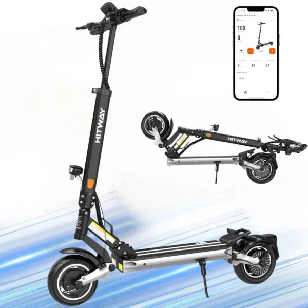 HITWAY H6 Straßenzugelassener ABE Elektroroller, 10 Zoll, 500W, 48V 15,6 Ah E-Scooter