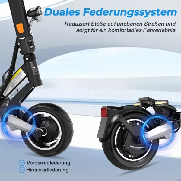HITWAY H6 Straßenzugelassener ABE Elektroroller, 10 Zoll, 500W, 48V 15,6 Ah E-Scooter